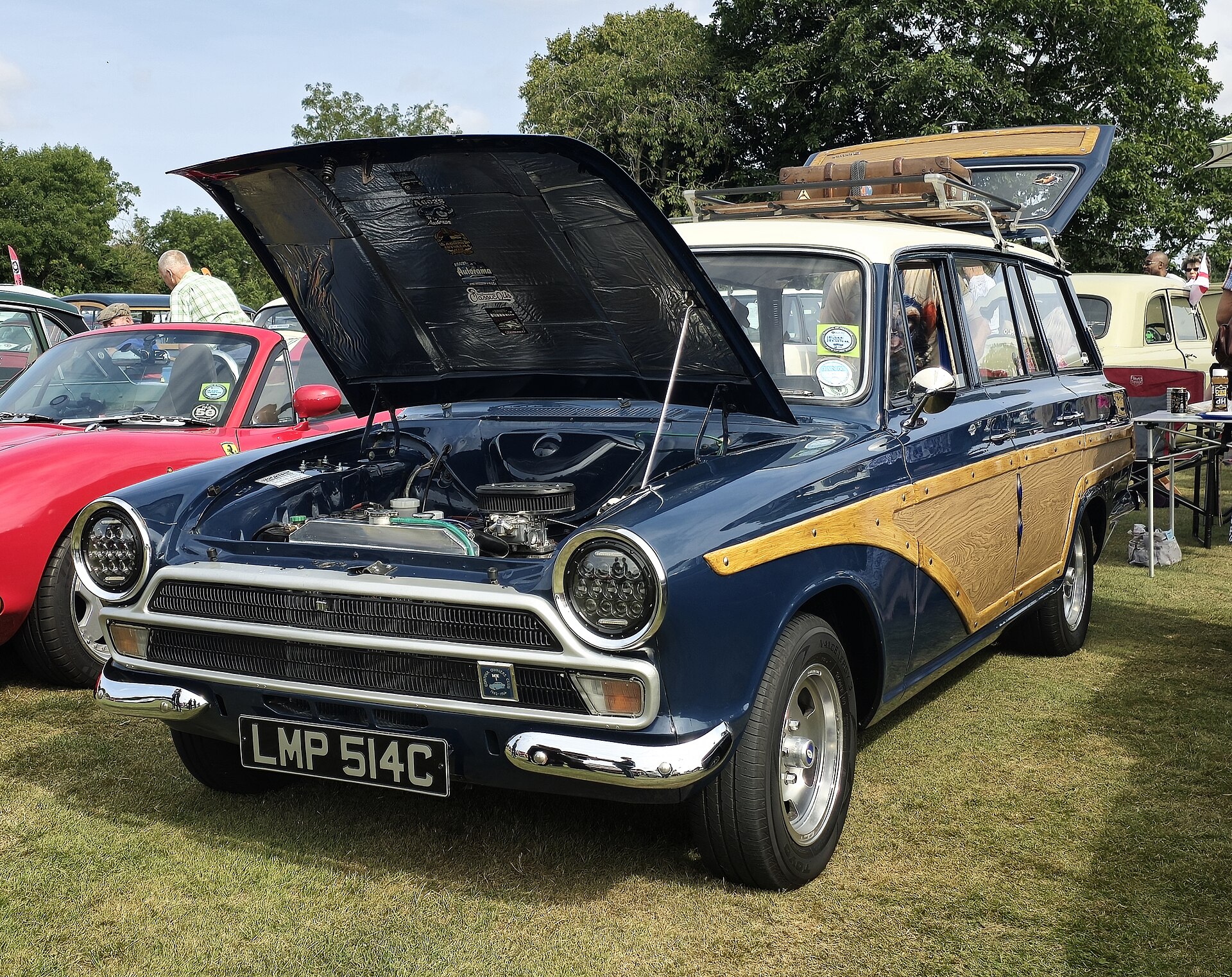 1965 Ford Cortina Mk1 estate in original two-tone colour scheme showing the load-floor body style