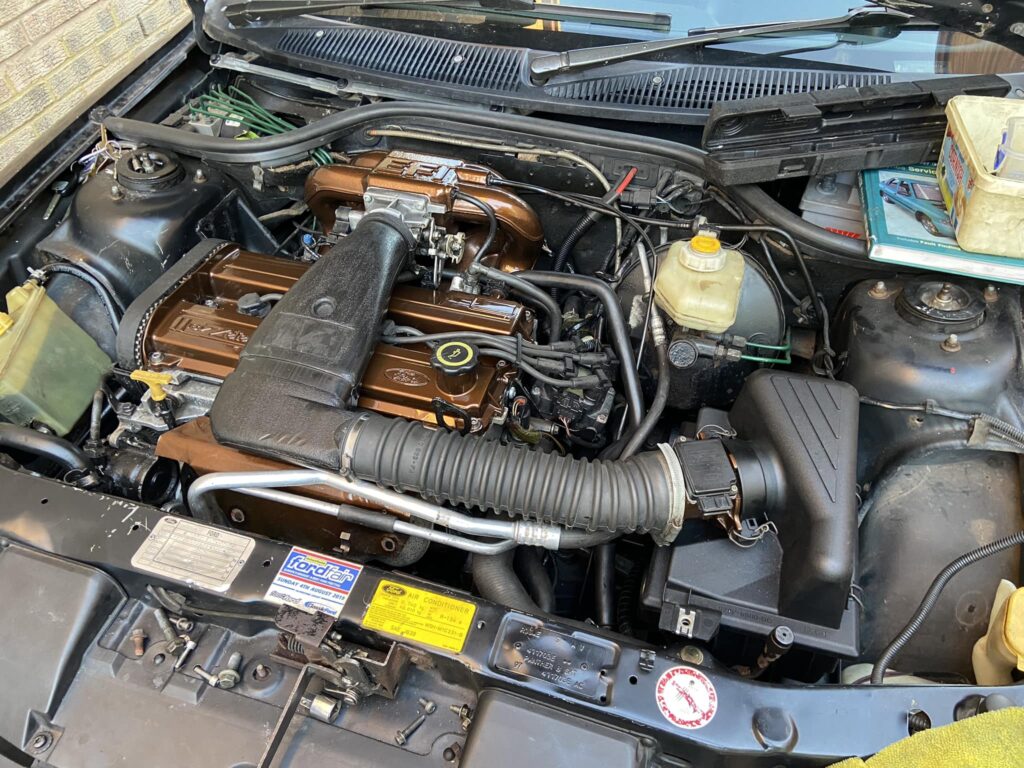 Ford Escort GTI Zetec engine bay fully detailed at Top Touch Coachworks