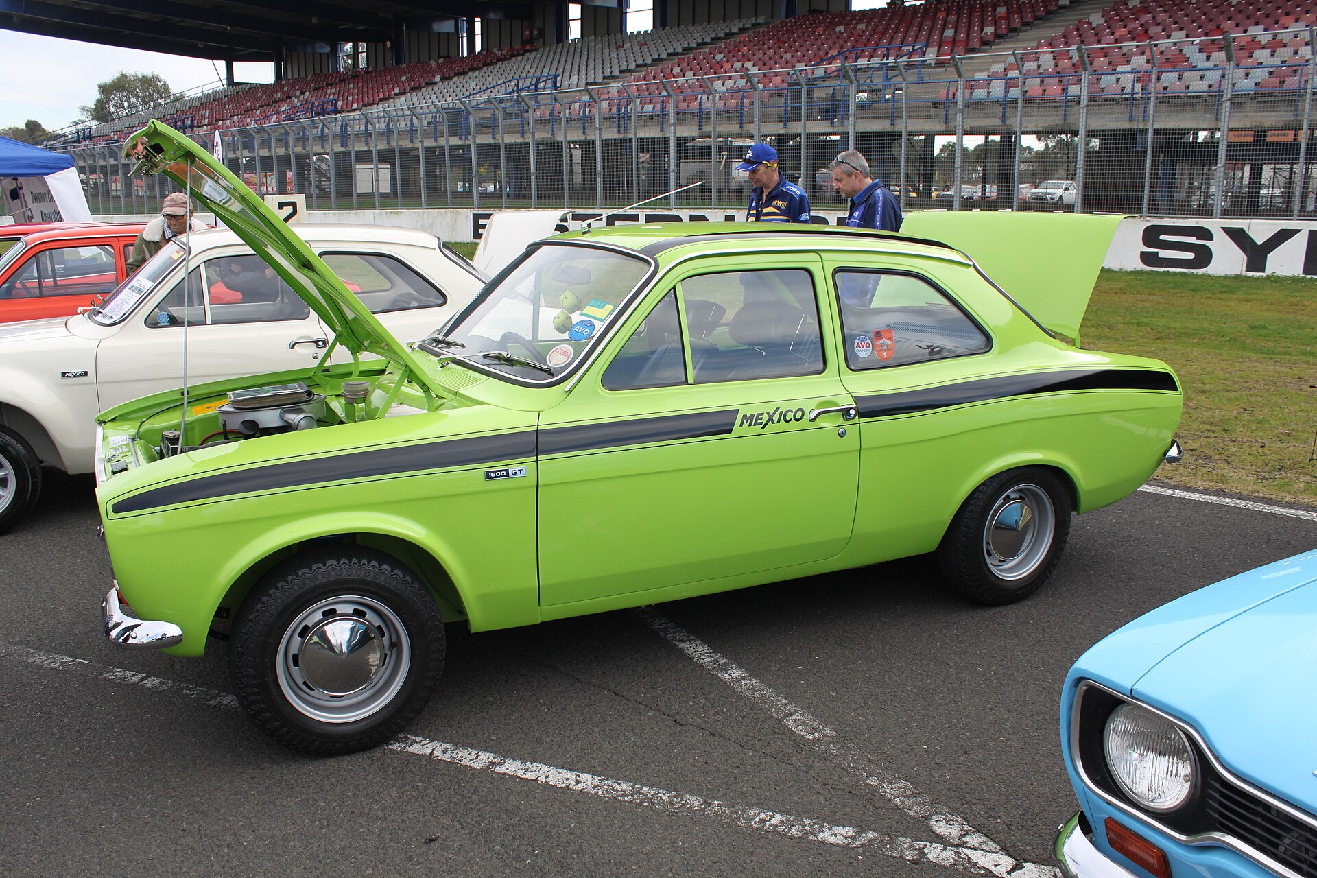 Green Ford Escort Mk1 Mexico classic car